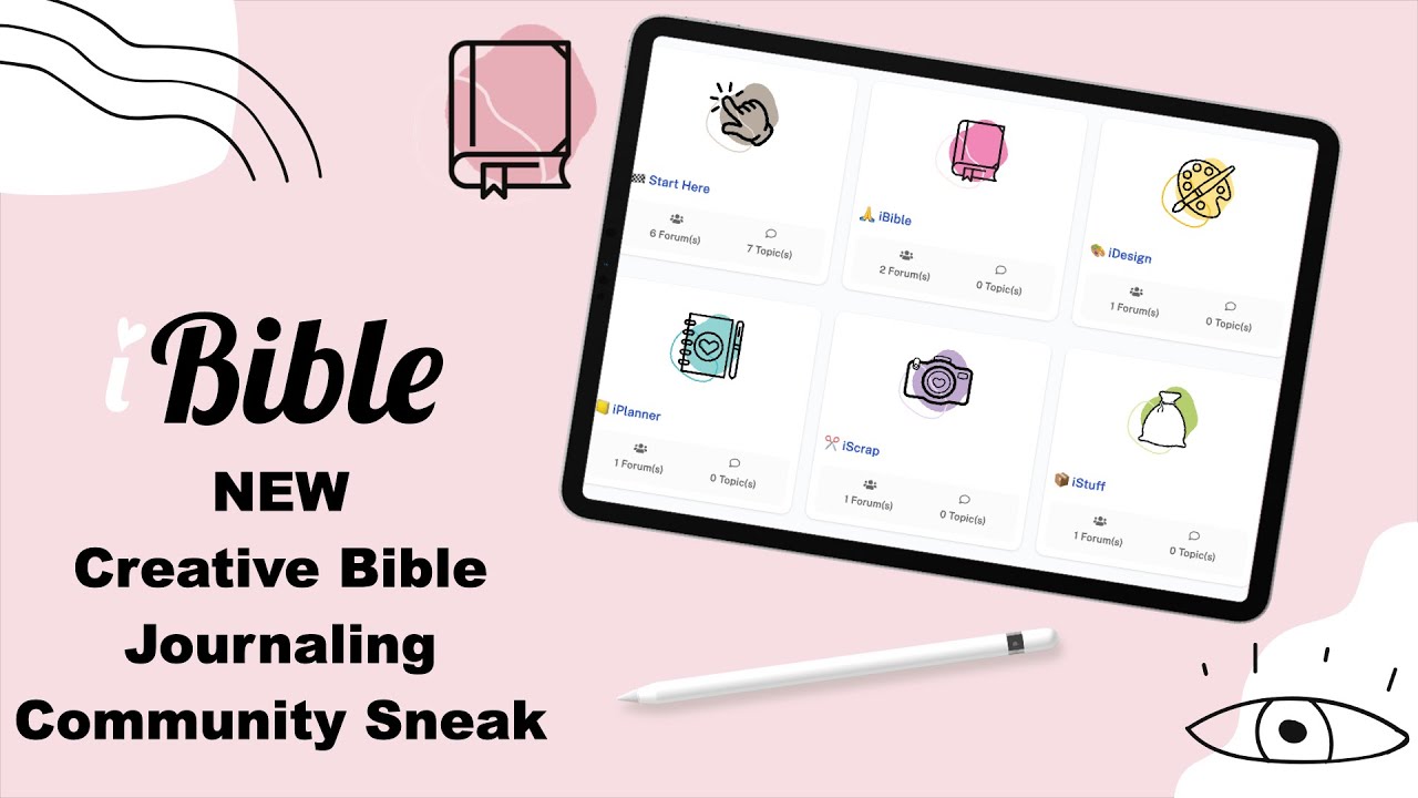 Sneak Peek Inside the iBible Creative Bible Journaling Membership + “i” Community Reveal