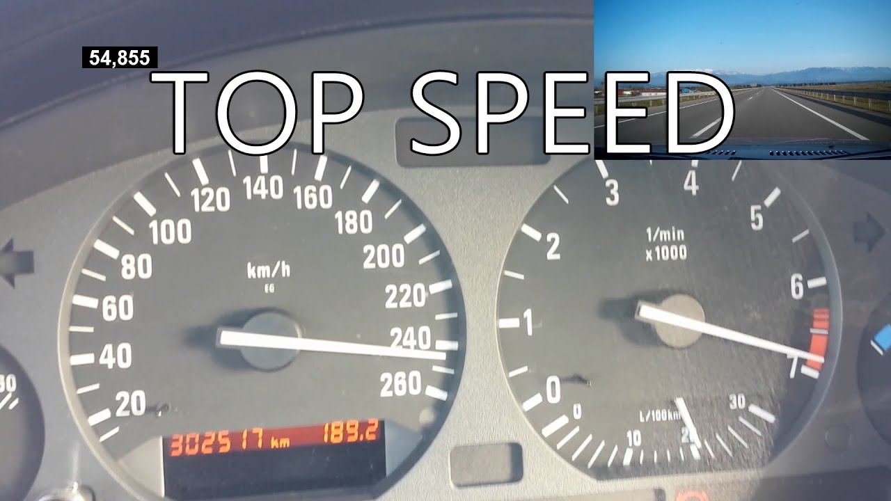 BMW 328i E36 0-Vmax Acceleration