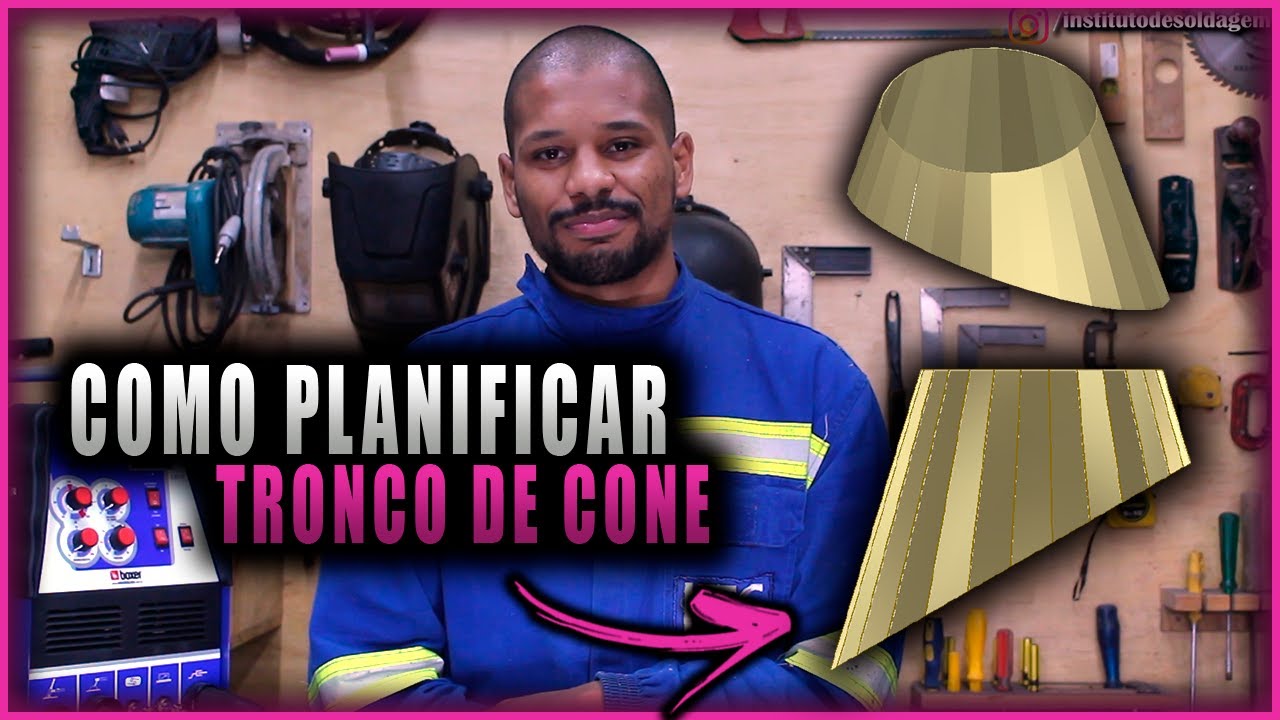 COMO TRAÇAR UM TRONCO DE CONE RÁPIDO E PRÁTICO || TRAÇAGEM DE CALDEIRARIA