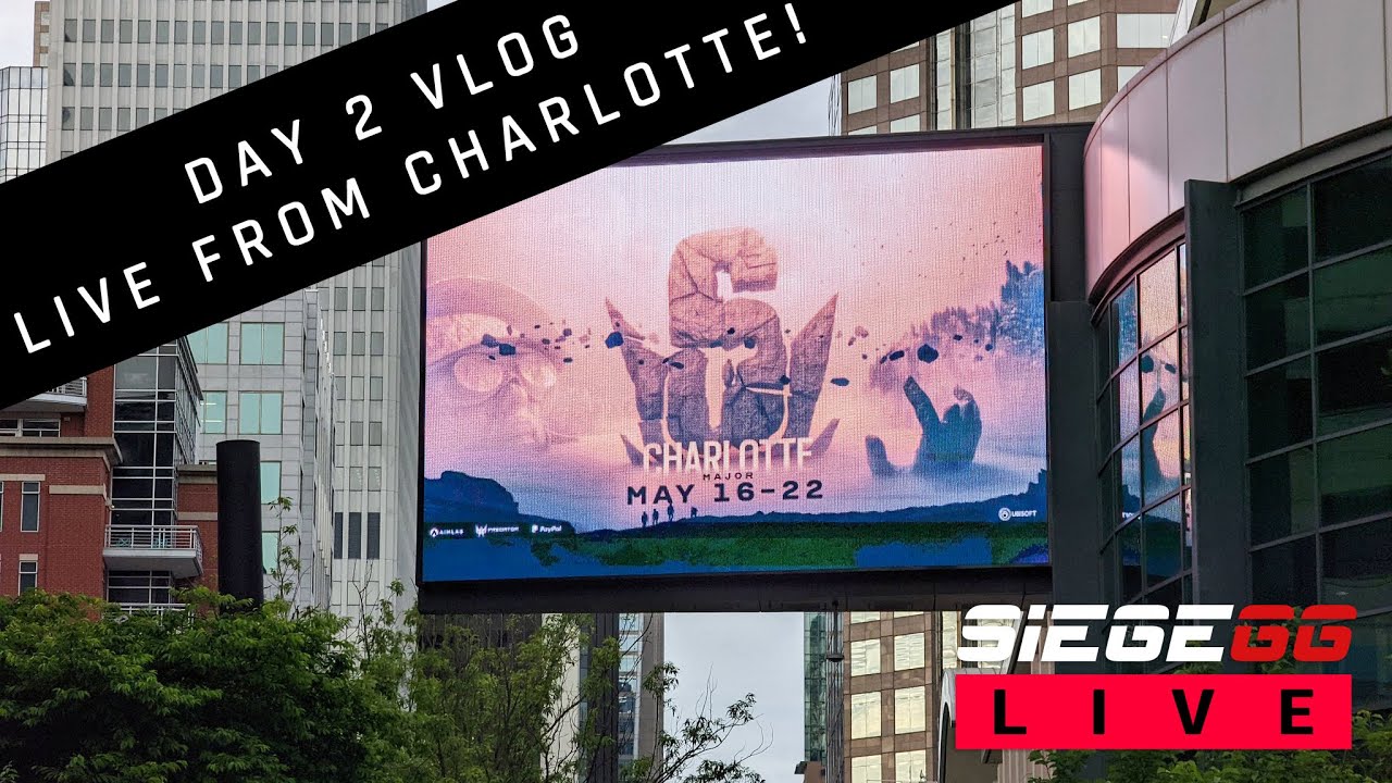 SiegeGG On Site: Charlotte Major Day 2 Vlog (ft. LaXInG, Budega, Dezachu)