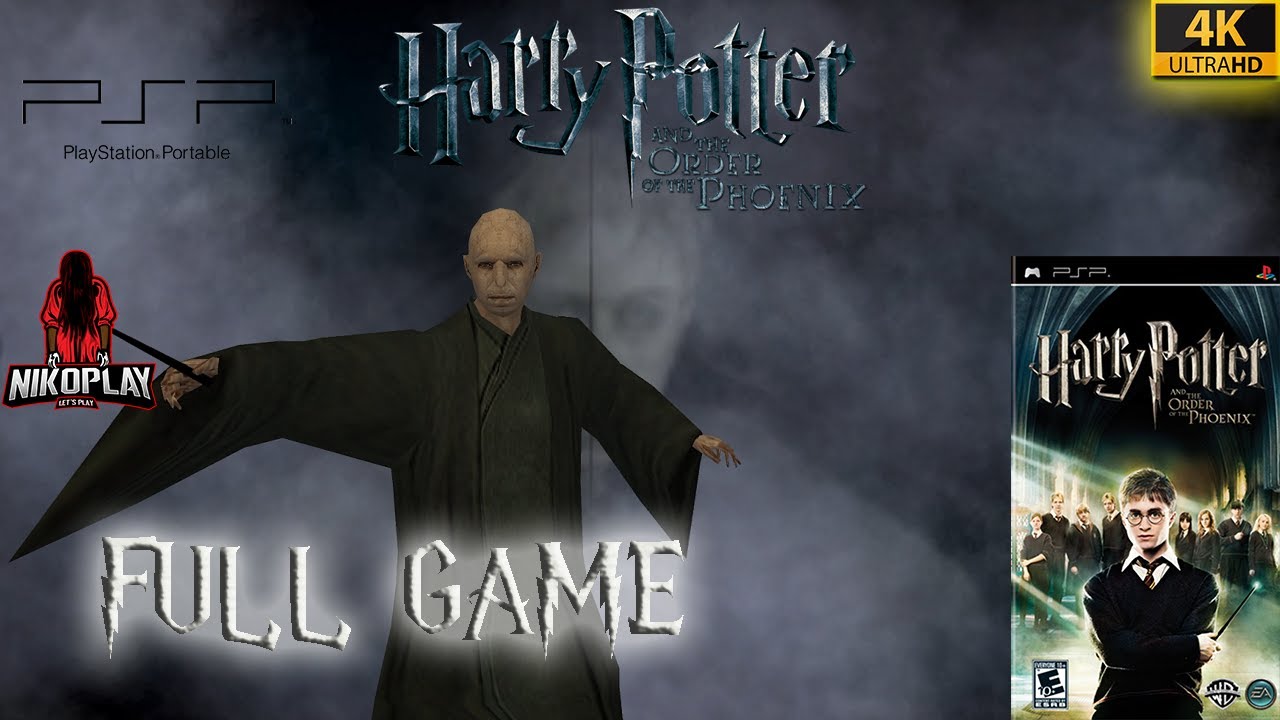 Harry Potter and the Order of the Phoenix (PSP Version) Full Game - Longplay - 4K - No Commentary 📼