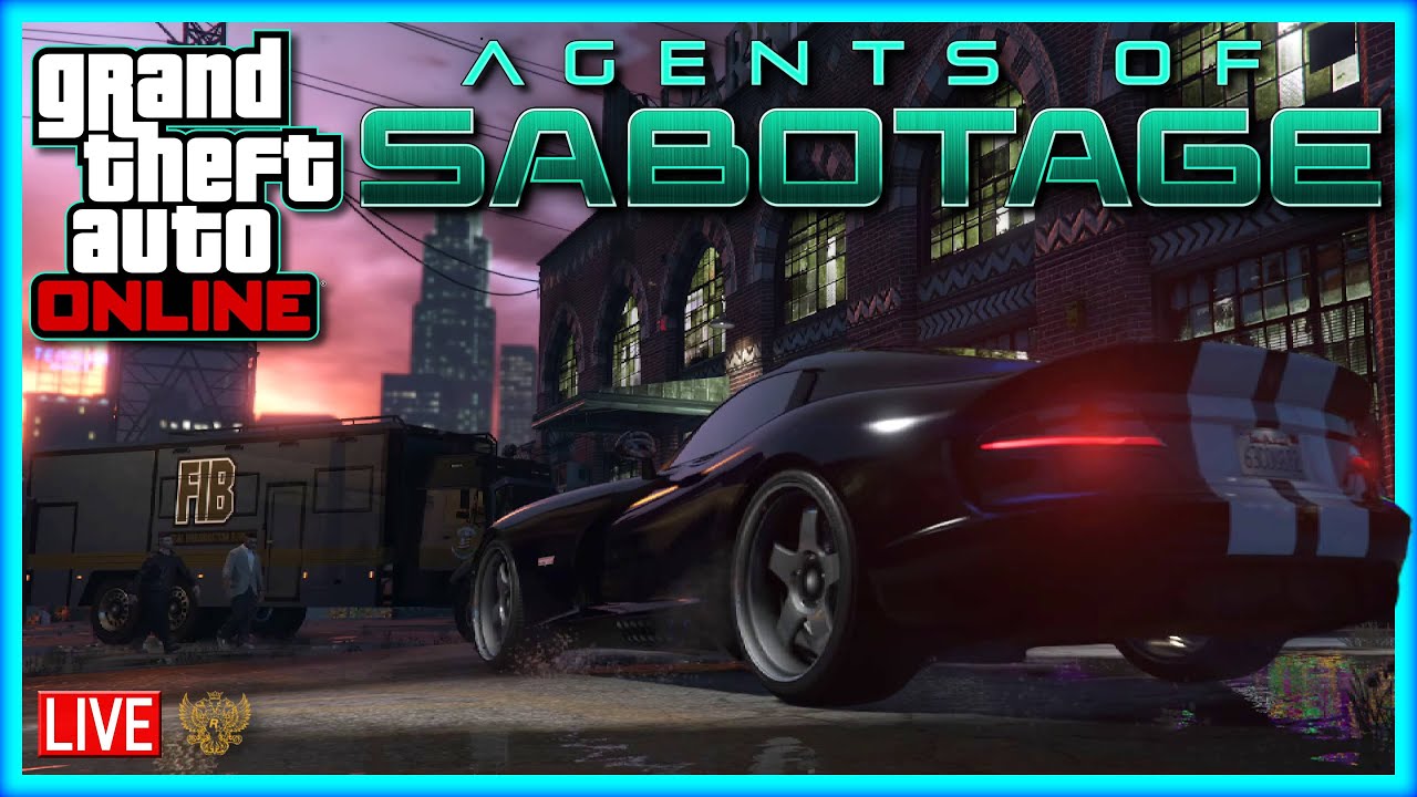🔴 GTA Online • Agents of Sabotage DLC Countdown & Playthrough