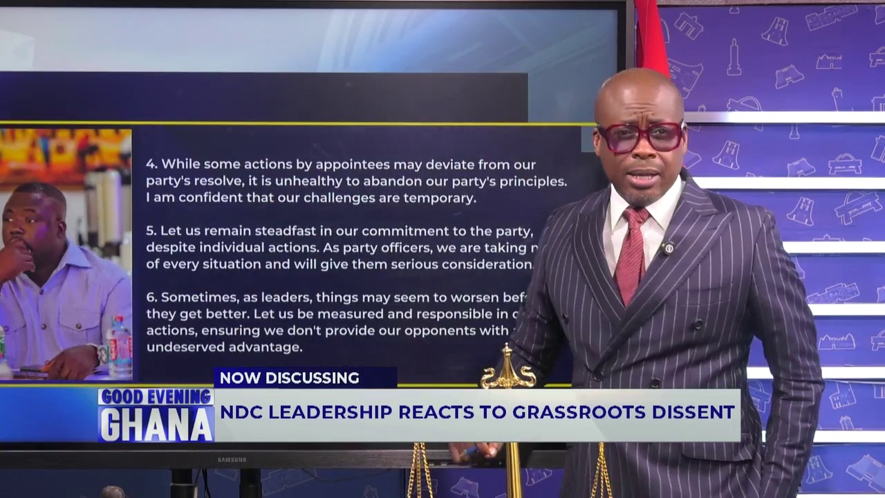 NDC leadership reacts to grassroots dissent...