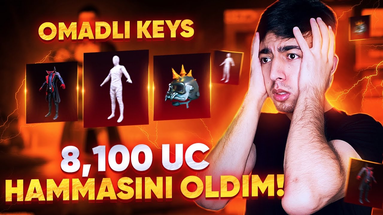 8,100 UC MUMIYO va INFERNO OLDIK 🔥 OMADLI KEYS - PUBG MOBILE!!!