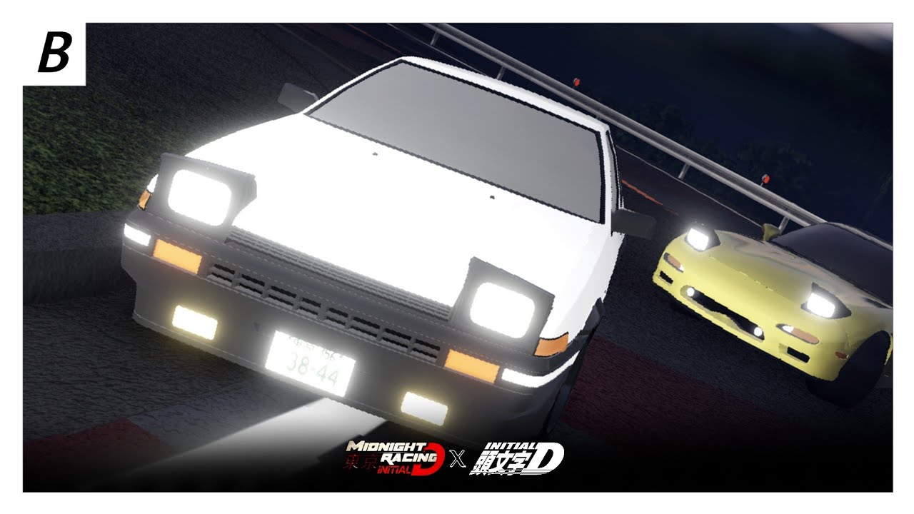Midnight Racing: Tokyo - Initial D Battle Digest Edition | AE86 vs FD3S | Roblox [English CC | 4K]
