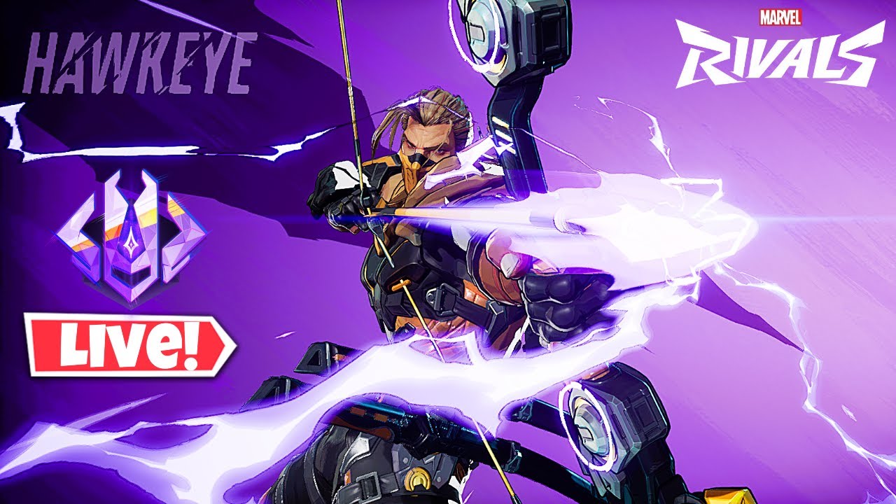 Playing Marvel Rivals with @YT_Cryo482 (Using the Free Binary Arrow Hawkeye Costume)