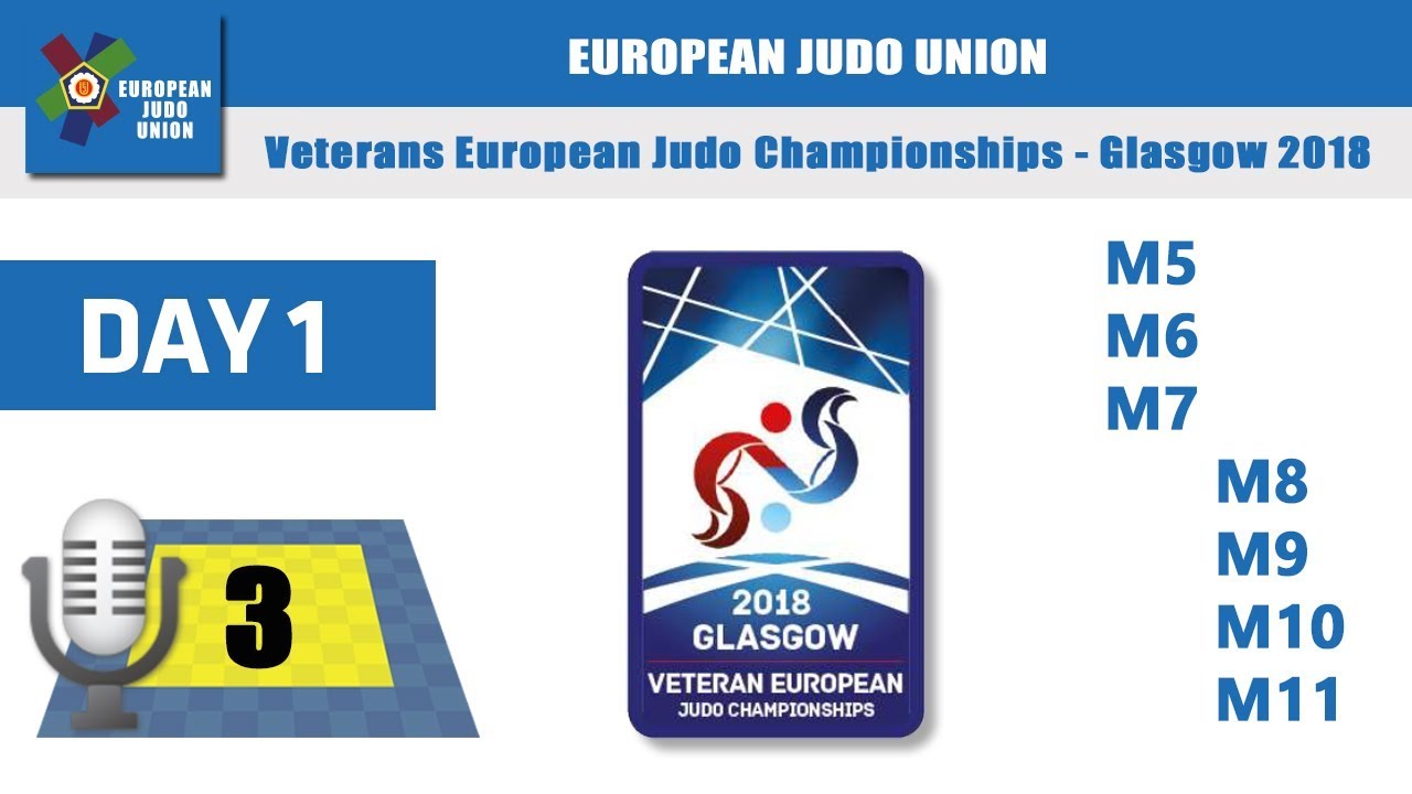 Veteran European Judo Championships - Glasgow 2018 - Day 1  (commented)