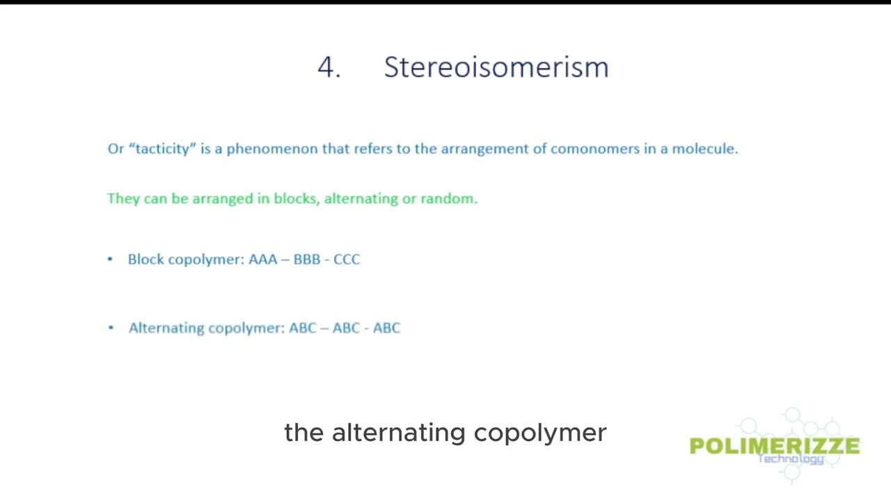 Stereoisomerism or Tacticity on Polymers