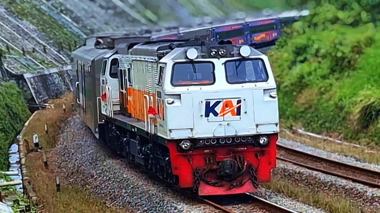 Freight Train Hunting in Indonesia | Long Cargo Trains Passing