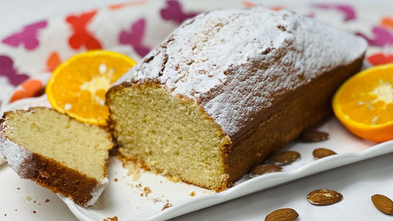 Plumcake all’arancia e mandorle
