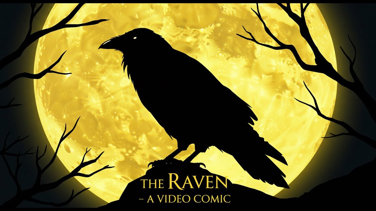 Edgar Allan Poe's The Raven   Visualized  Comic Adaptation  Full Poem