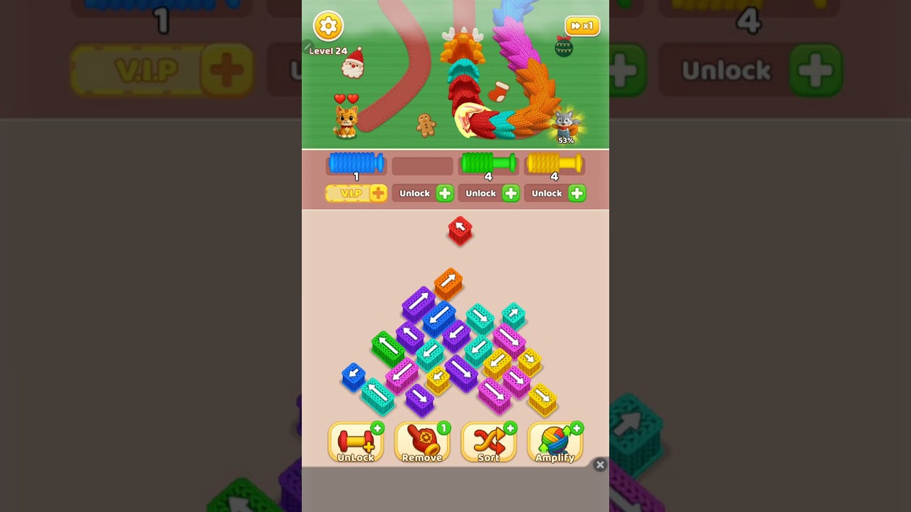 🐉 Dragon vs Kitten 😺 | Wool Crush Level 24 | Save the Kitty Before It’s Too Late! 🧶🔥