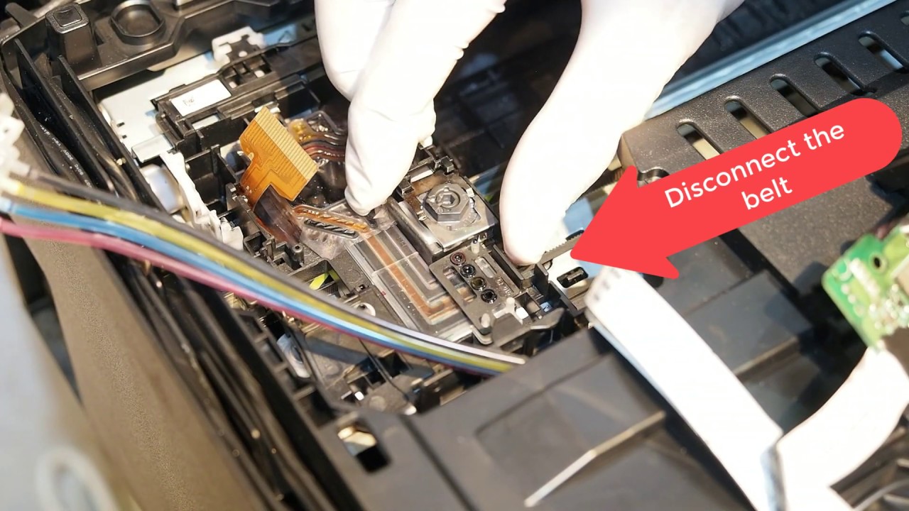 Changing Brother MFC-J5910DW Printer Head / rear front paper jam fixed/ เปลี่ยนหัวพิมพ์