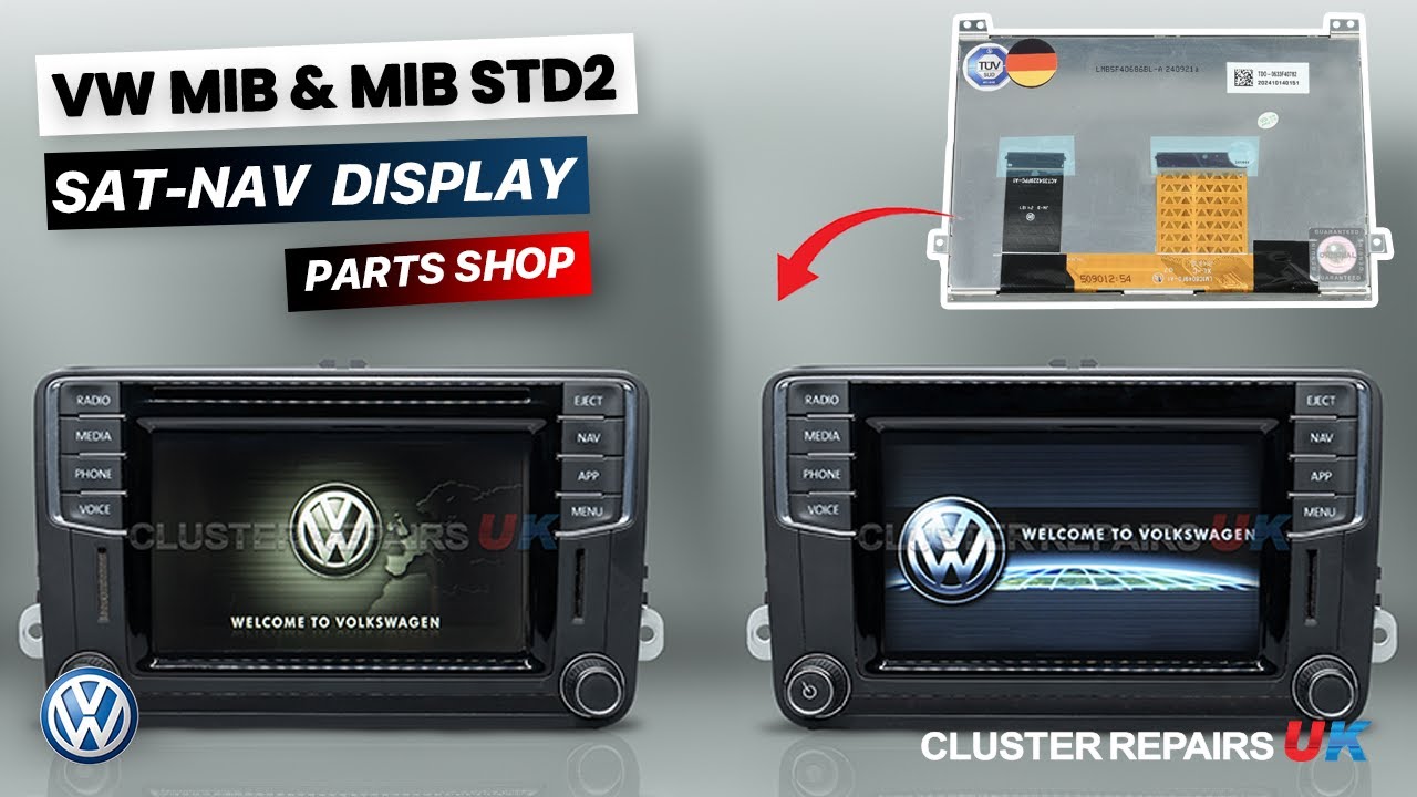 VW MIB & MIB STD2 Sat Nav Touchscreen Display Faulty? All Models, Display Part and Tutorial, Fixed!