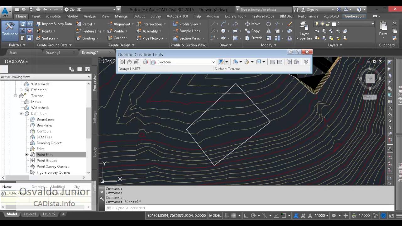 AutoCAD Civil 3D 2016 - PLATÔ PARTE 1