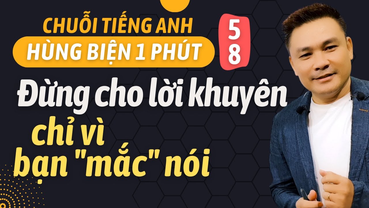 HÙNG BIỆN 1 PHÚT 58: Đừng khuyên chỉ vì bạn 'mắc' nói - Thắng Phạm