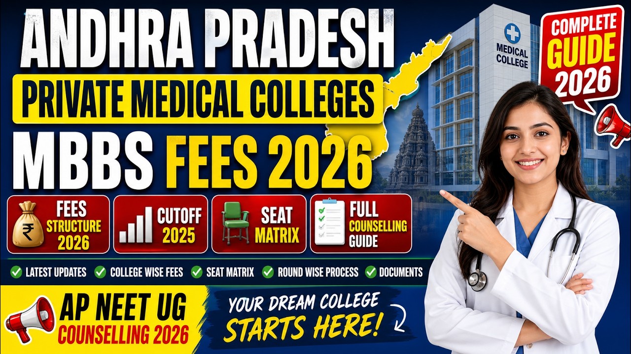 Andhra Pradesh Private Medical College MBBS Fees 2026 Cutoff 2025 Seat Matrix Full Counselling Guide