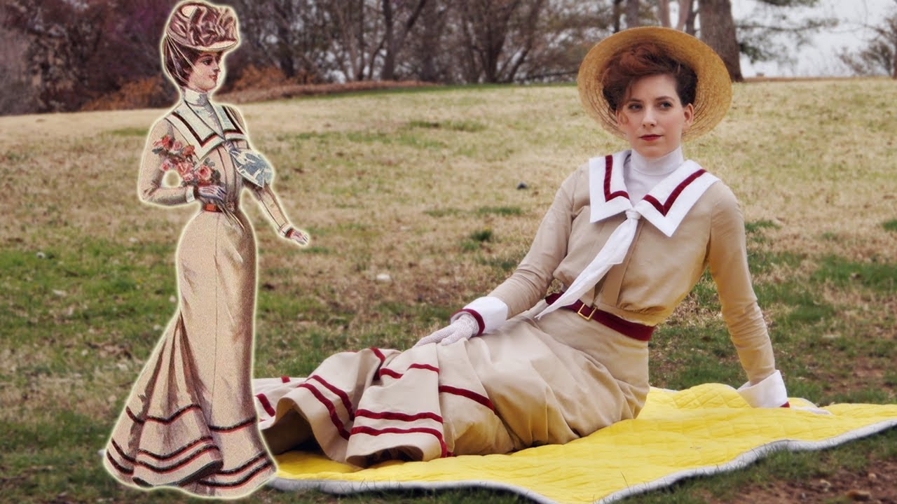 I Recreated an Edwardian Dress - Part 2 Fashion Plate Skirt & Final Reveal