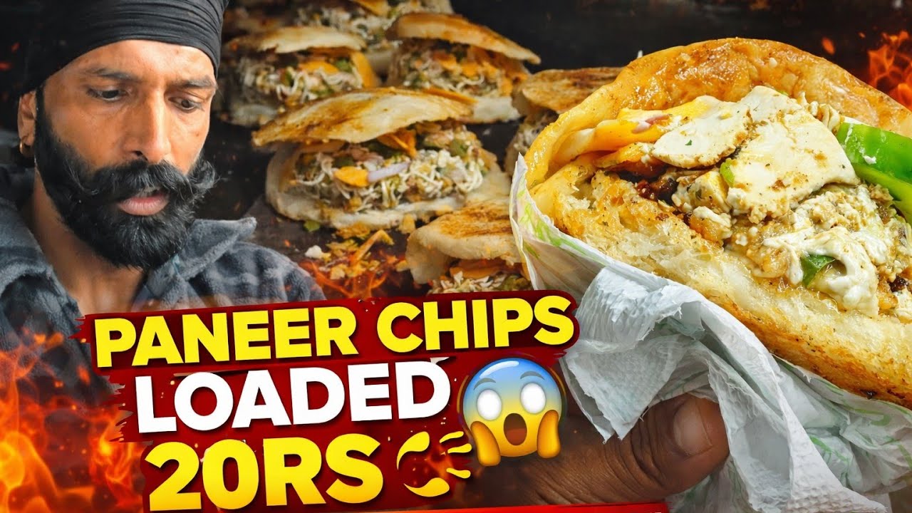 BUTTERY OR PANEER 😱 SE LOEADED CHHOLE KULCHE 😋 |  Amritsari kulcha Se jyada tasty 🤤Chips Kulcha 20/-