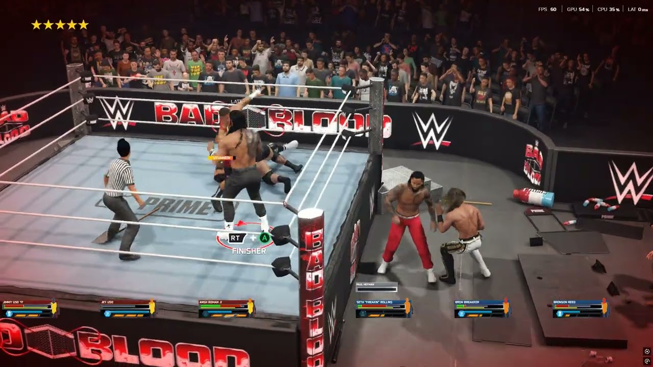 #WWE#2K25#THREE VS THREE#