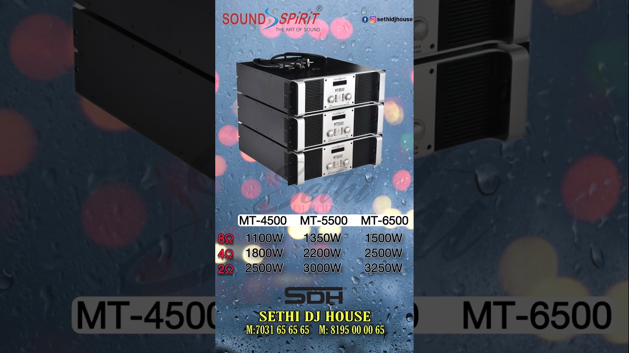 Soundspirit MT Series Amps | Best Amplifier In India | Heavy Pure Copper Transformer | #dj #bhangra