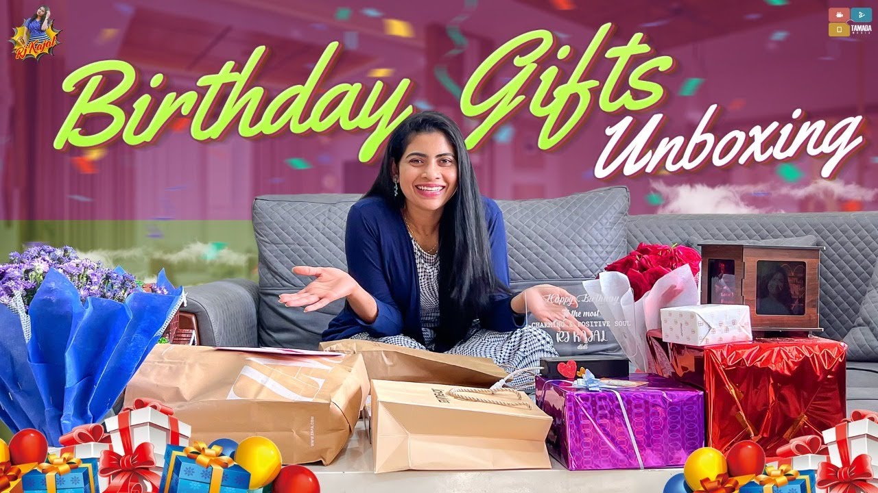 Birthday gifts Unboxing || Surprise gifts || RJ Kajal vlogs || Tamada media