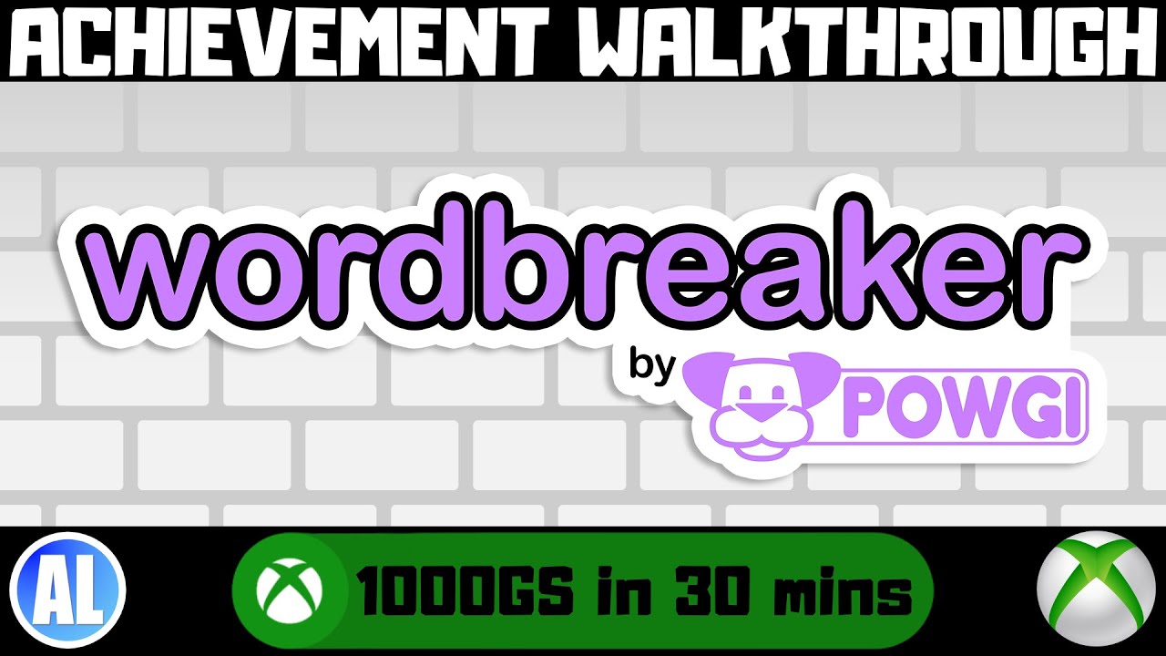 Wordbreaker by POWGI #Xbox Achievement Walkthrough