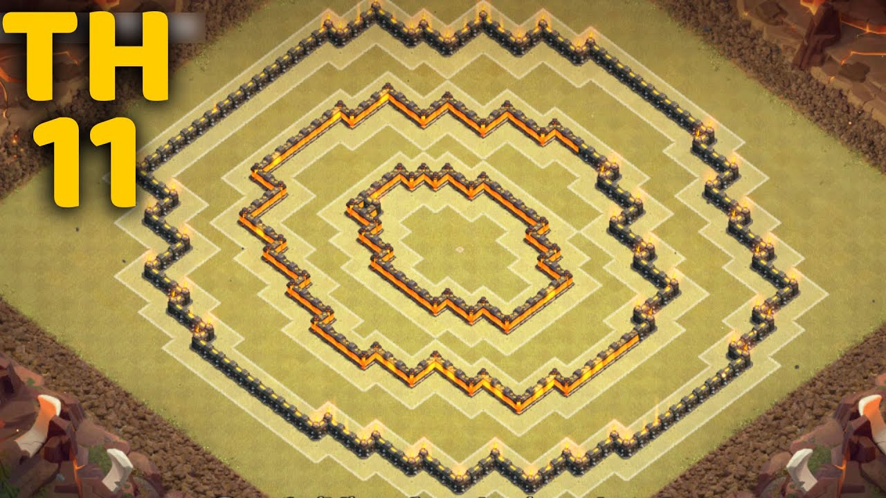 Town Hall 11 War Base Design Anti 3 Stars (CoC TH11)