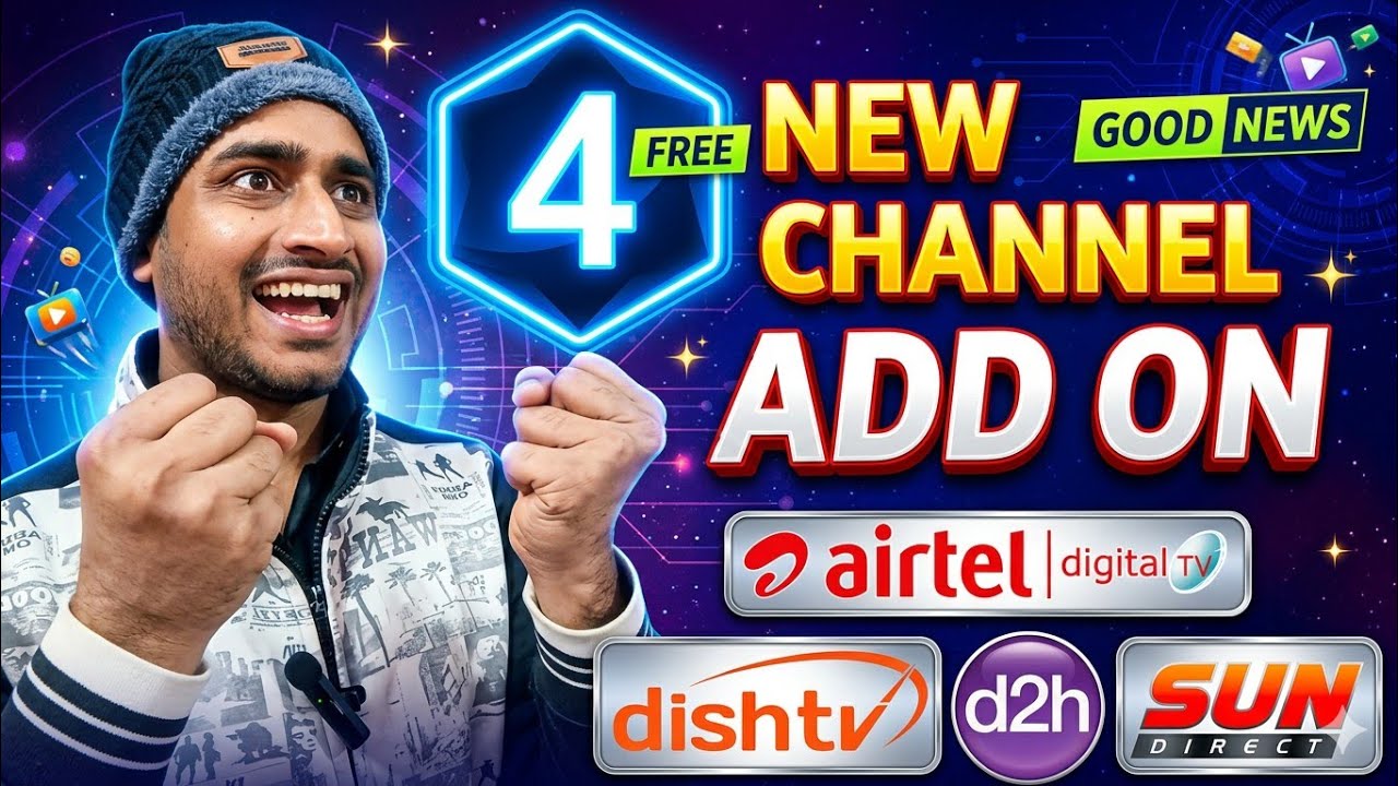 4 New Channels Add on Airtel Digital TV 😱 || D2H || Dish TV || Sun Direct
