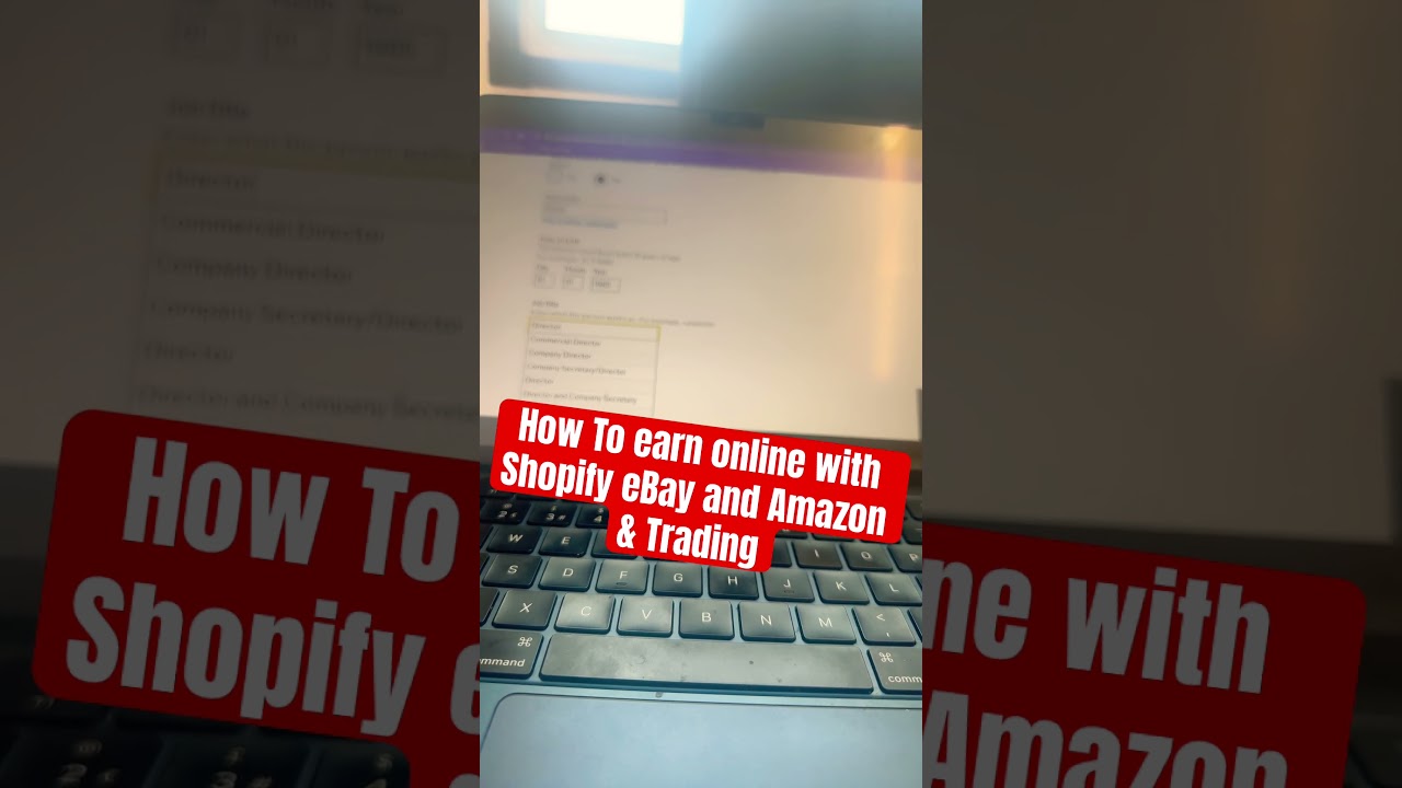 “How to Earn Online with Shopify, eBay, Amazon & Trading | Complete Beginner’s Guide 2025” 