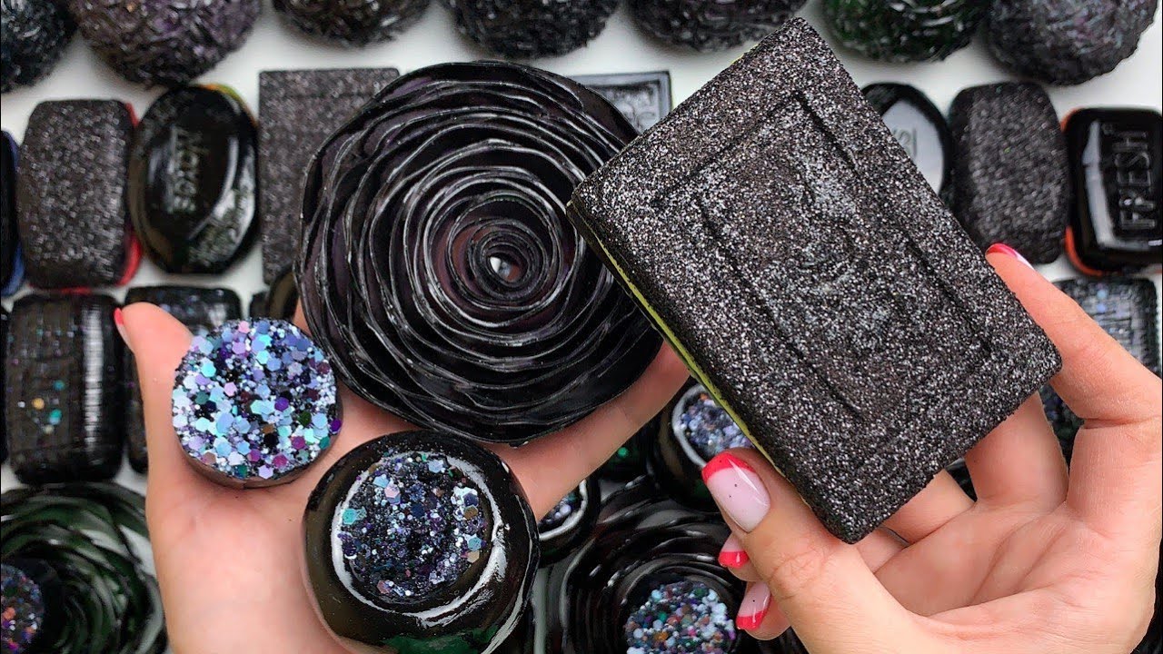 ASMR SOAP★Guess the color★Clay cracking★Crushing soap★Soap cubes★soap boxes with glitter and foam