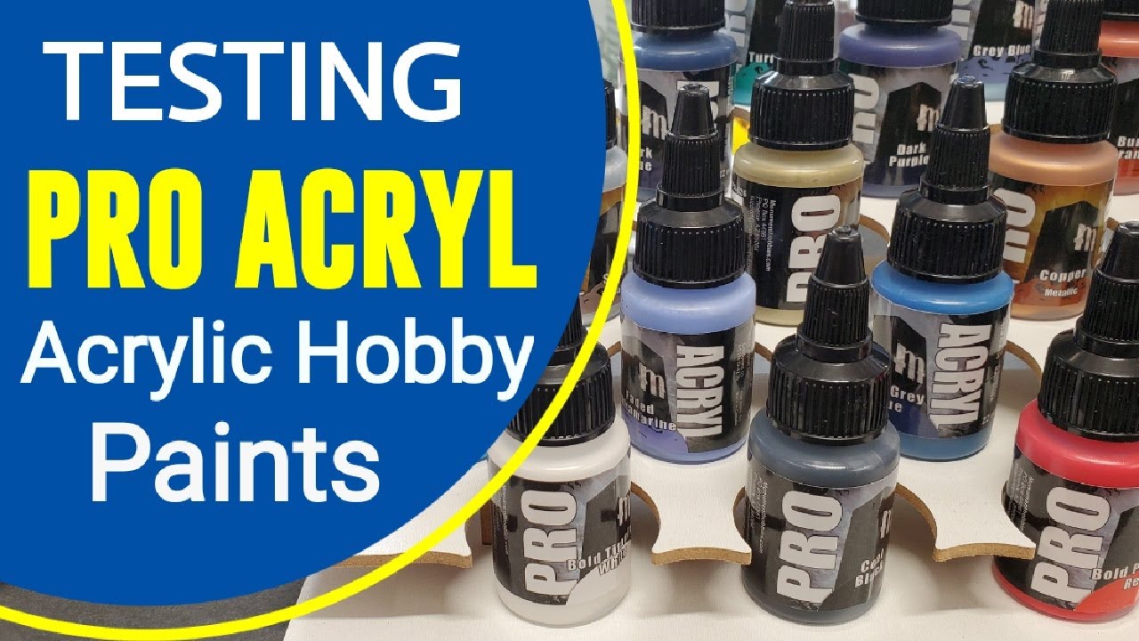 Airbrush Test & Review Of PRO ACRYL Acrylic Hobby Paints - Great Quality - Easy To Use