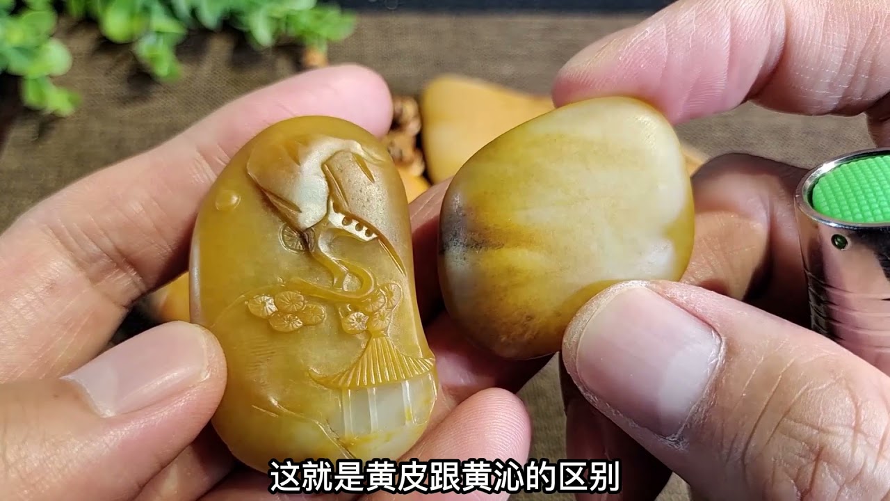 426和田玉籽料中黄色玉石的种类，老纪科普偏门知识点，老玩家看过来