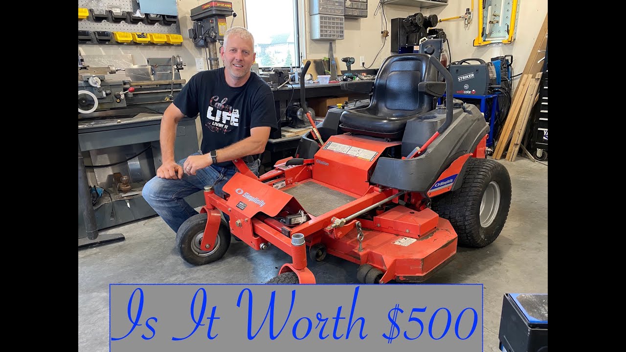 Simplicity Citation Project Mower Lets Fix it