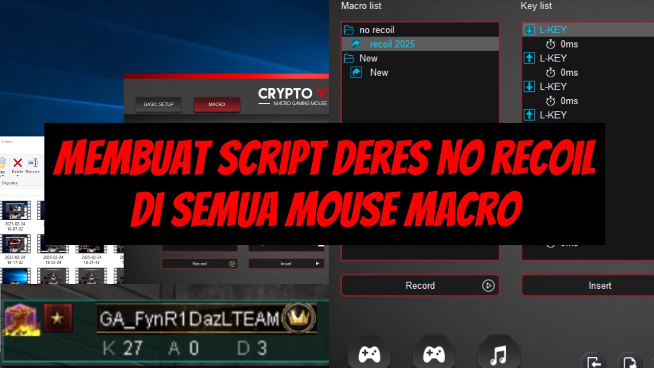 tutorial bikin script no recoil deres di mouse macro point blank 2025 no clickbait