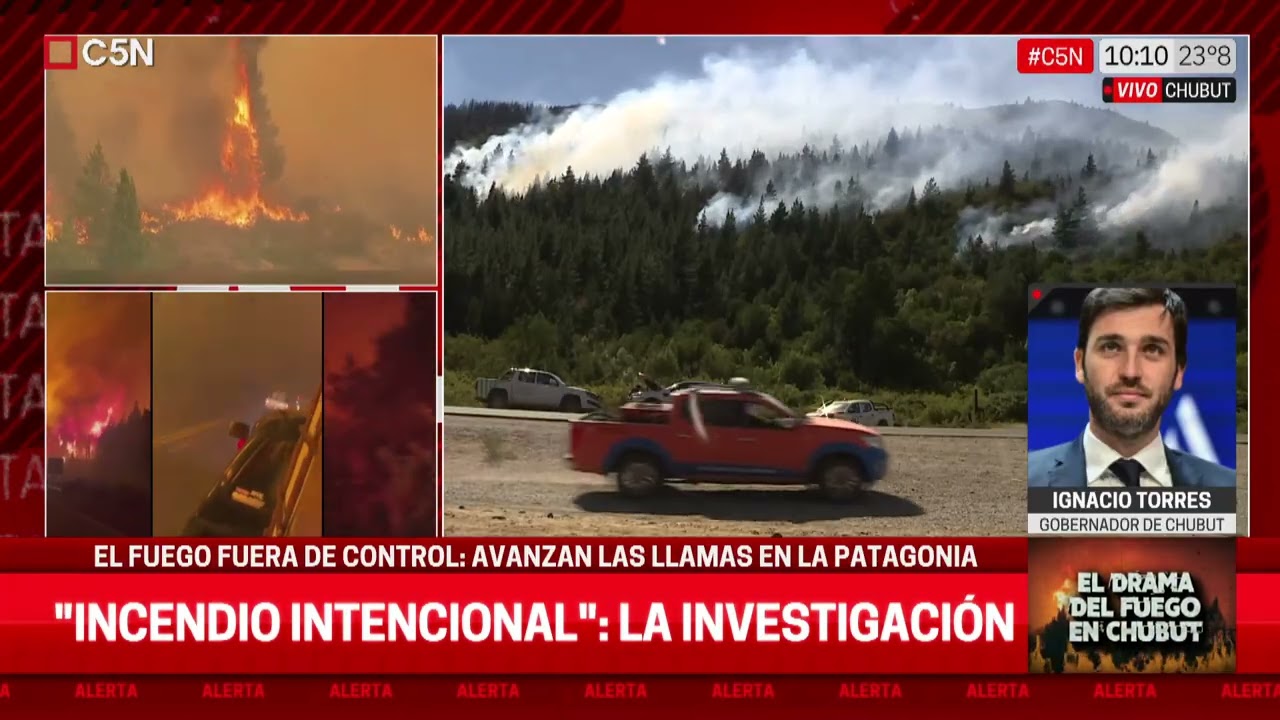 IGNACIO TORRES, el GOBERNADOR de CHUBUT sobre los INCENDIOS en CHUBUT