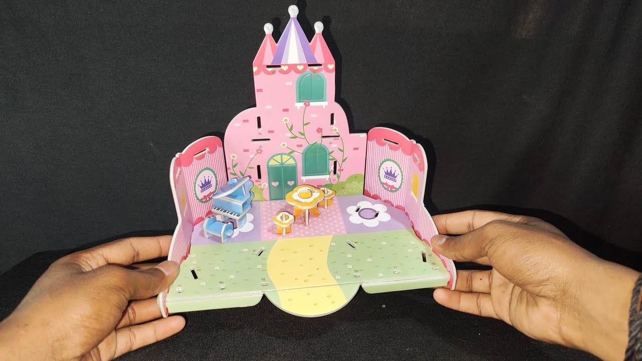 Unboxing & Assembling Cute🧚 Mini Dream House 3D Puzzle🧩 Creative Toy Review​
