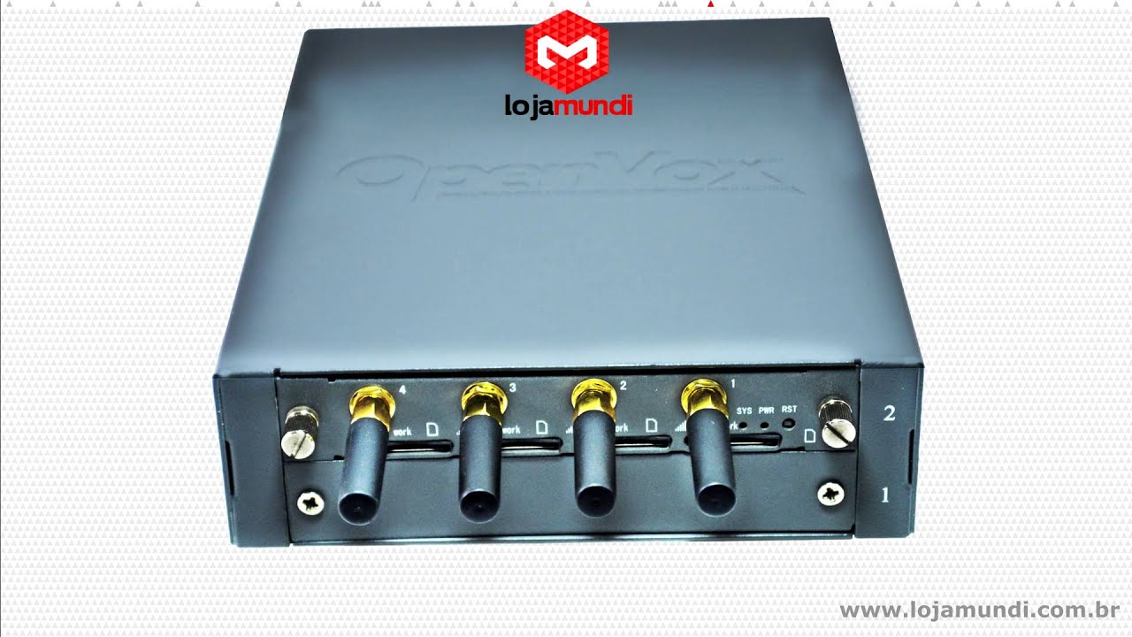 V&iacute;deo Gateway SMSGSM 4 portas OX GW1208 &eacute; na Lojamundi