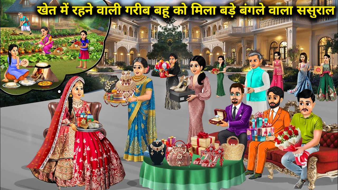 खेत में रहने वाली गरीब बहू को मिला बड़े बंगले वाला ससुराल|A poor daughter-in-law living on a farm go