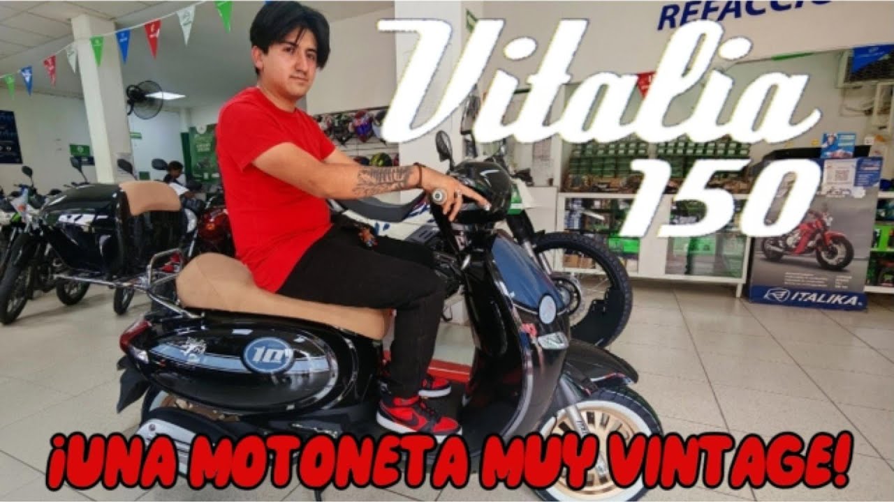 CARACTERISTICAS de la ITALIKA VITALIA 150 una motoneta que luce muy bien en la ciudad
