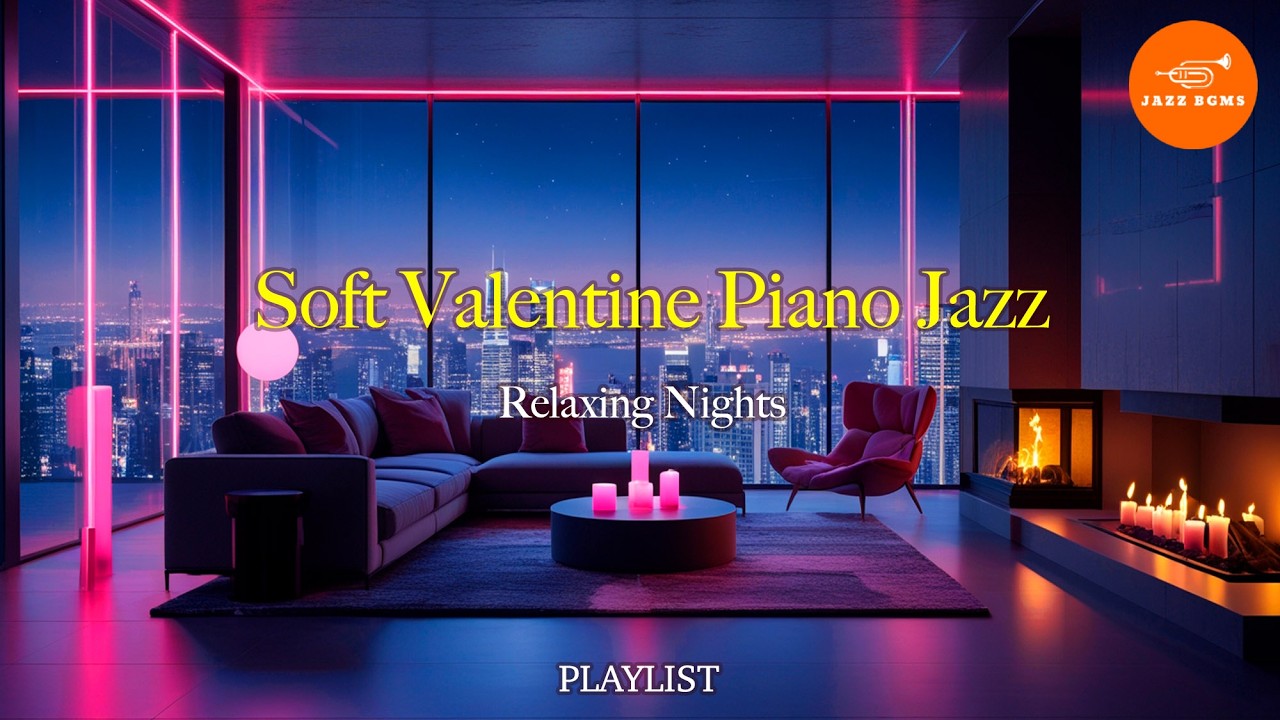 Soft Valentine Piano Jazz 💗 Cozy Chill Music for Relaxing Nights
