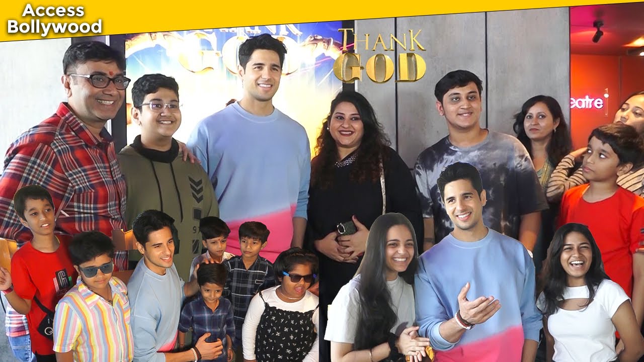 Sidharth Malhotra Film Thank God Trailer Preview With Fans And Family At T-Series