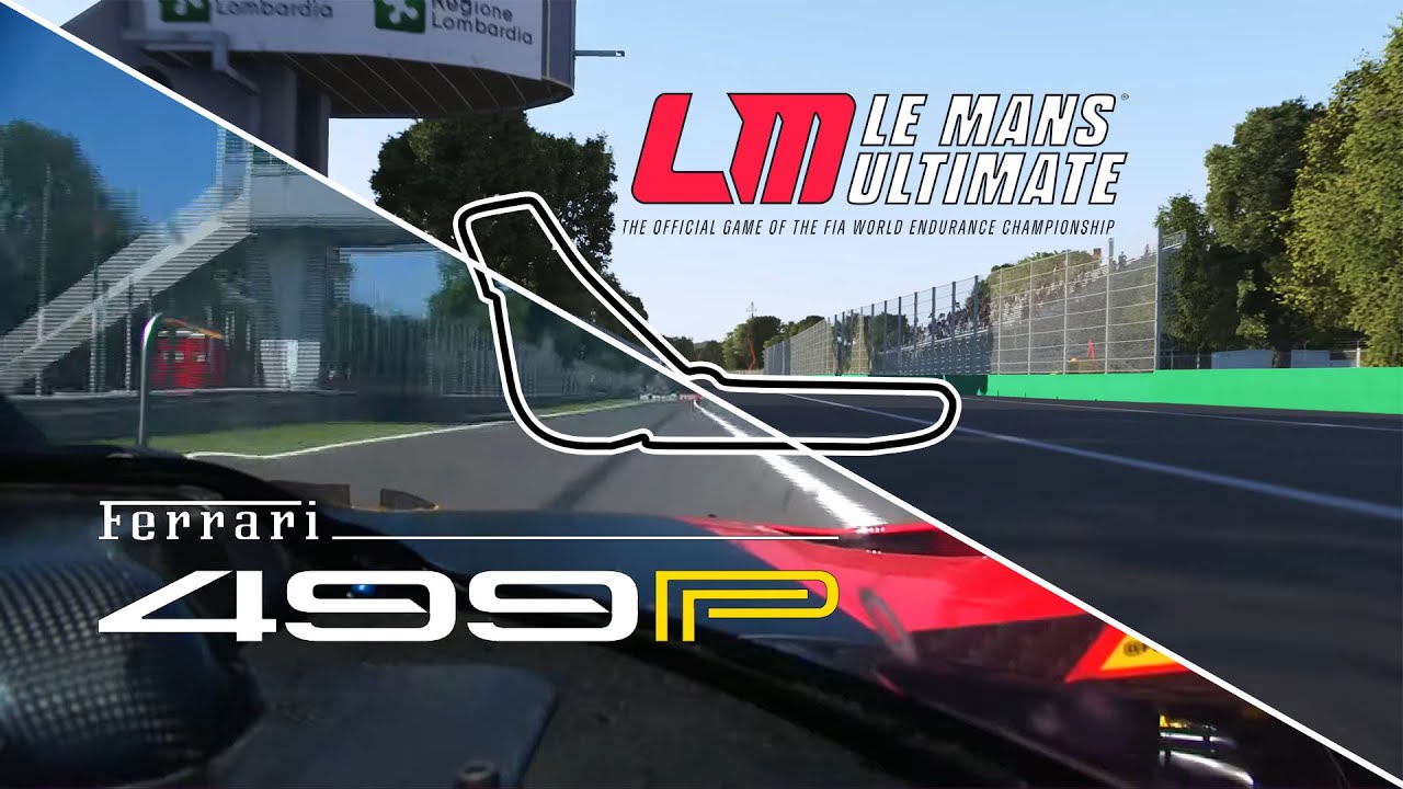 Le Mans Ultimate vs Real Life - Ferrari 499P Le Mans Hypercar - Onboard Sound Comparison @ Monza 4K