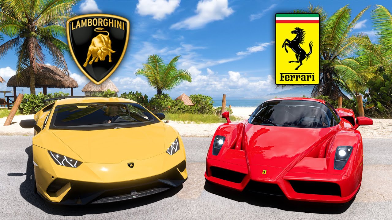Forza, но это Lamborghini против Ferrari