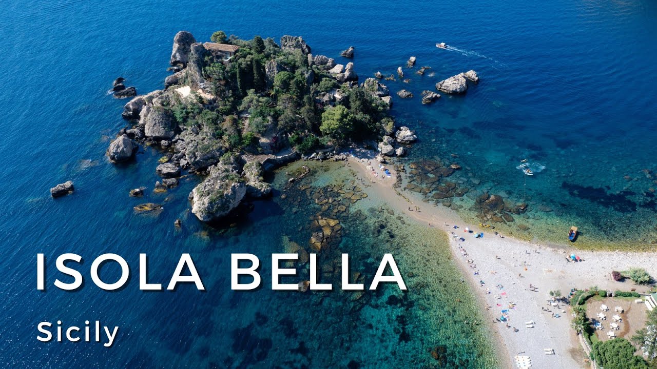 Isola Bella, Taormina | White Lotus Hotel | 4k Drone footage