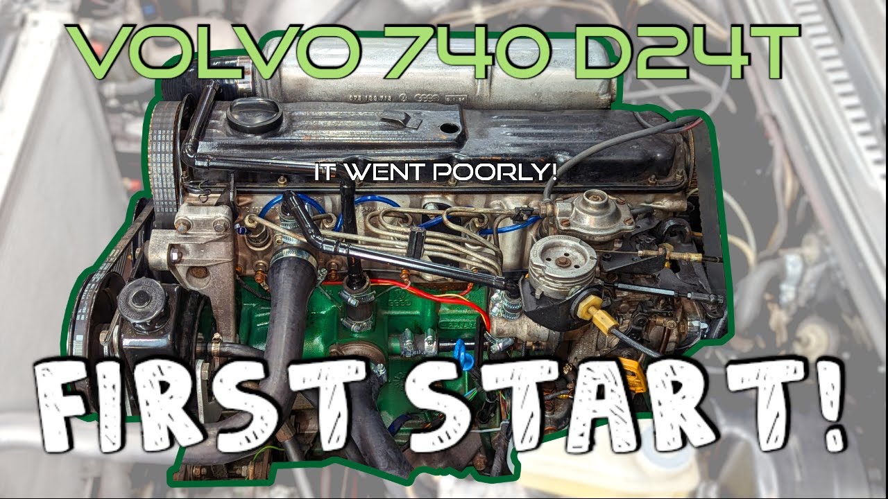 D24T Volvo 740 FIRST START,  Pump 