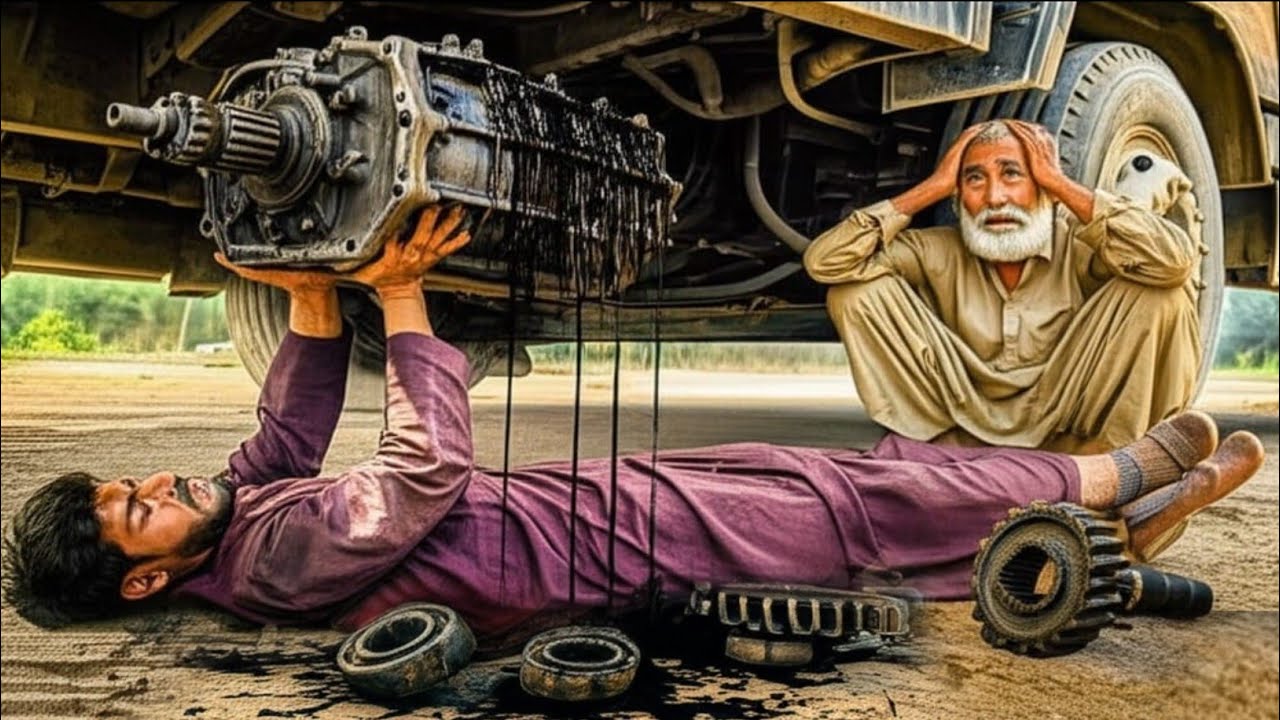 Old Man Shocked! Amazing Restoration — Broken Truck Gearbox & Parts Fixed by Mechanics