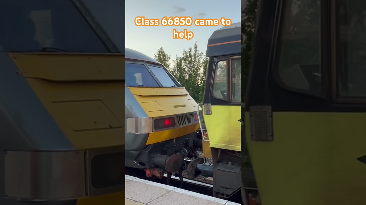 1J49 chiltern railways train class 68 Oxford flyer failed class 66 thunderbird rescue fails as well