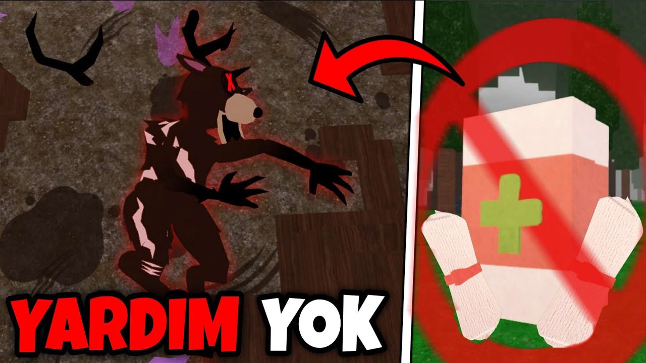 GEYİĞİ İYİLEŞTİRMEDİM!!! B&Ouml;YLE BİR SON BEKLEMİYORDUM!! - Roblox Ormanda 99 Gece