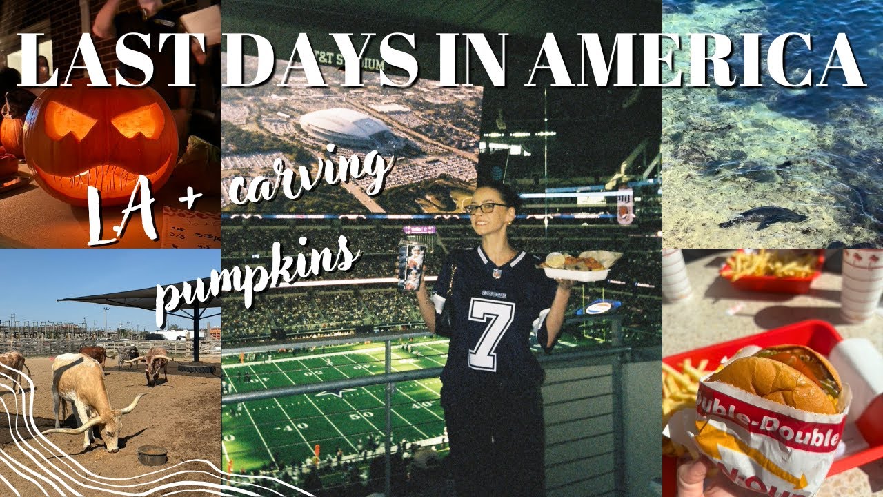 LAST AMERICA VLOG 🌴🇺🇸 // L.A + pumpkin carving + coming home